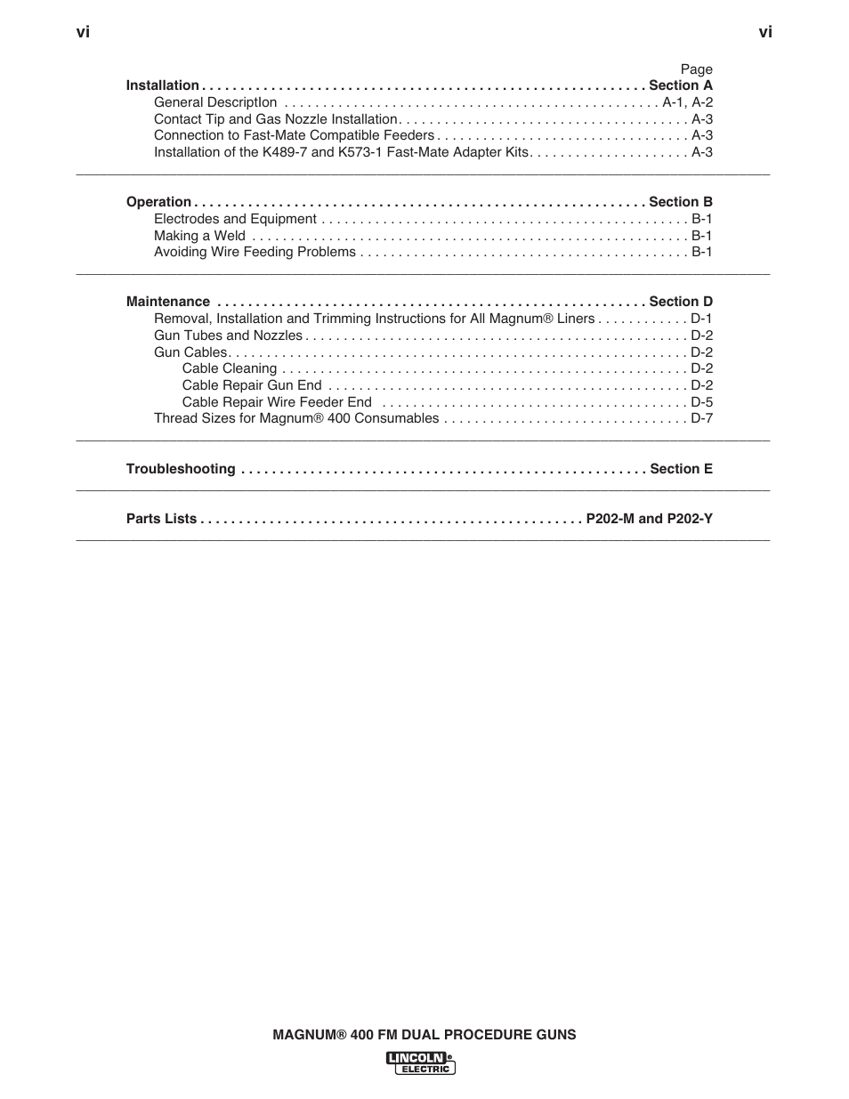 Lincoln Electric IM647 K575,K1723 MAGNUM 400 DUAL PROCEDURE User Manual | Page 7 / 28