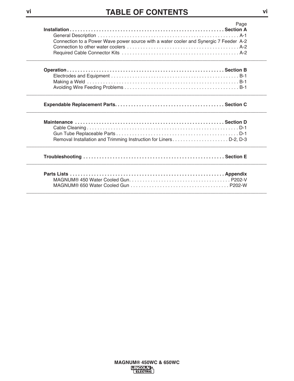 Lincoln Electric IM632 MAGNUM 450WC & 650WC User Manual | Page 7 / 21