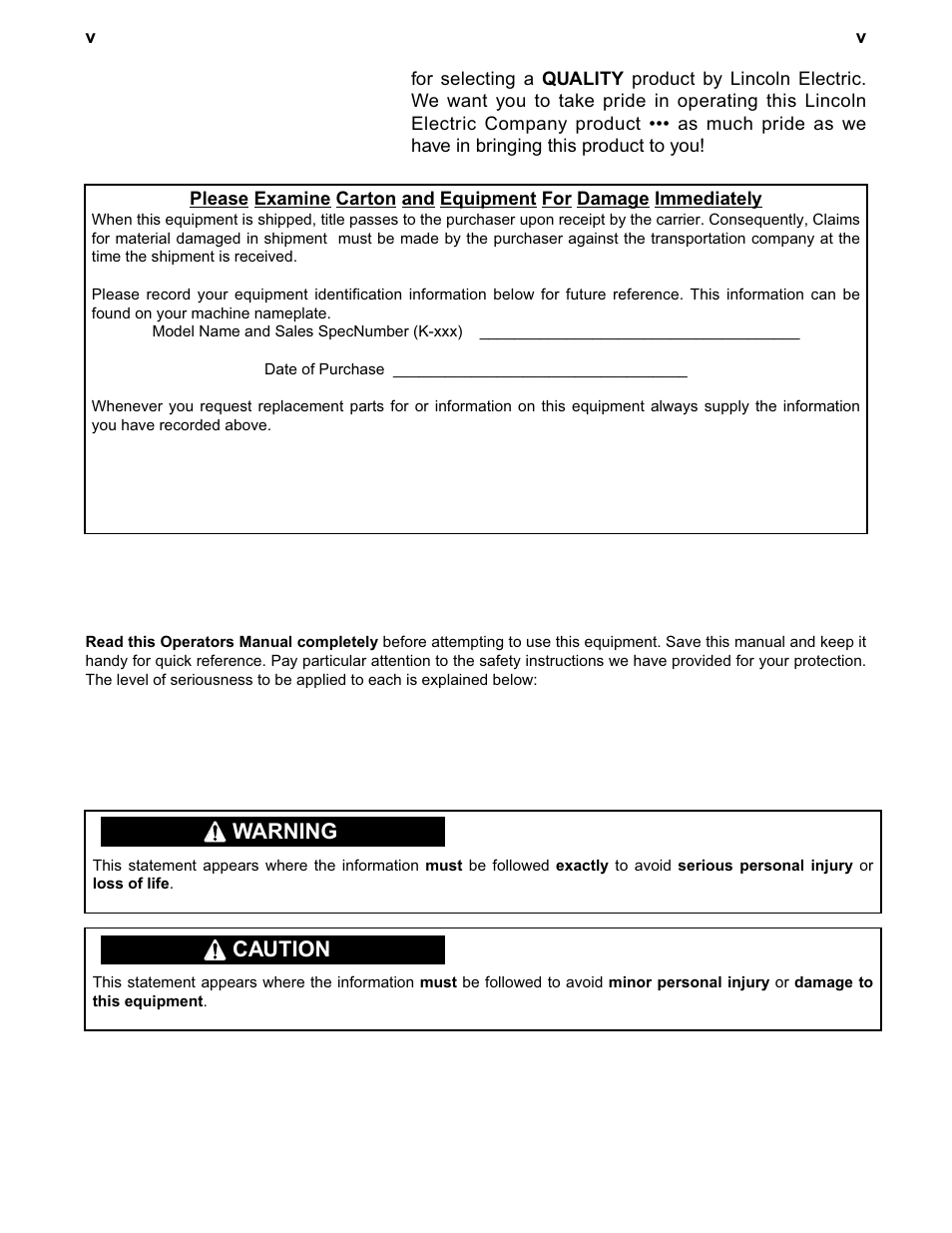 Lincoln Electric IM541 MAGNUM 450WC Fast-Mate Water-Cooled Gun and Cable User Manual | Page 6 / 24