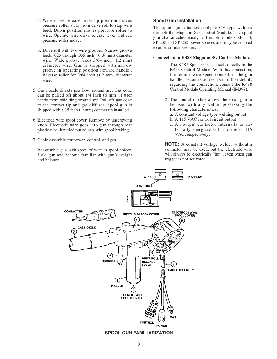 Lincoln Electric IM408 MAGNUM SG SPOOL GUN User Manual | Page 10 / 25