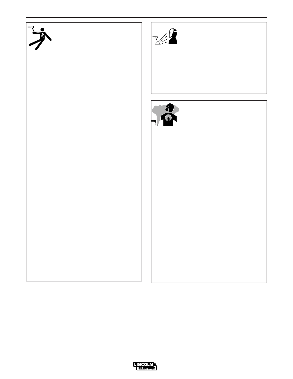 Safety, Arc rays can burn, Electric shock can kill | Fumes and gases can be dangerous | Lincoln Electric IM822 MIG PAK HD User Manual | Page 3 / 39