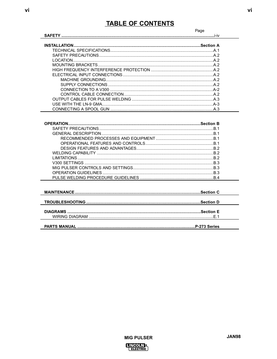 Lincoln Electric IM555 MIG PULSER User Manual | Page 7 / 22