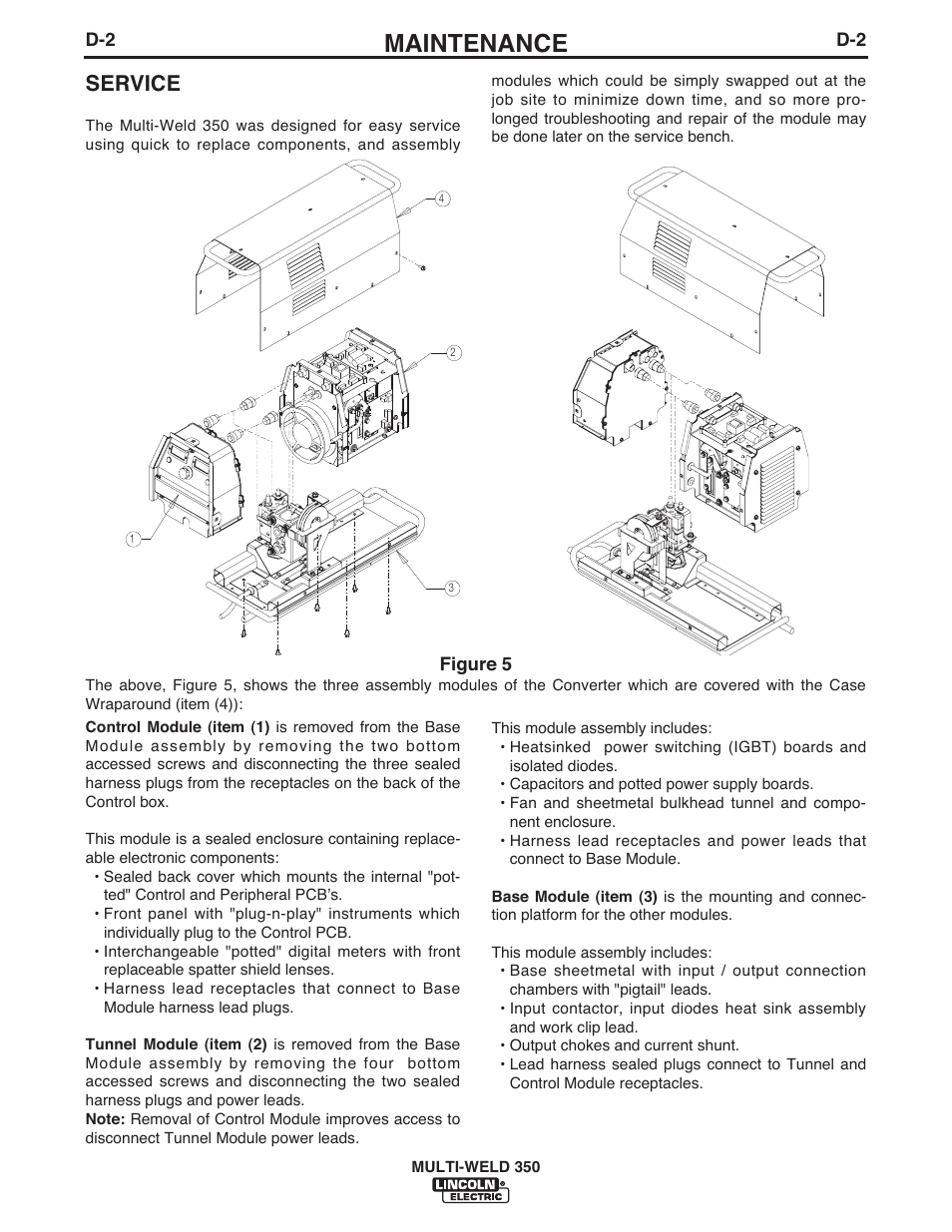 Maintenance, Service | Lincoln Electric IM664 Multi-Weld 350 Arc Converter User Manual | Page 21 / 33