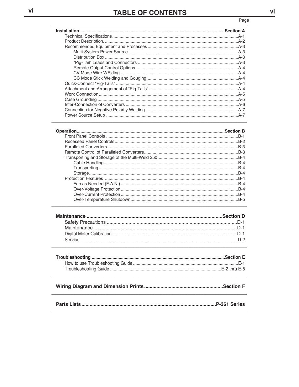 Lincoln Electric IM664 Multi-Weld 350 Arc Converter User Manual | Page 7 / 33