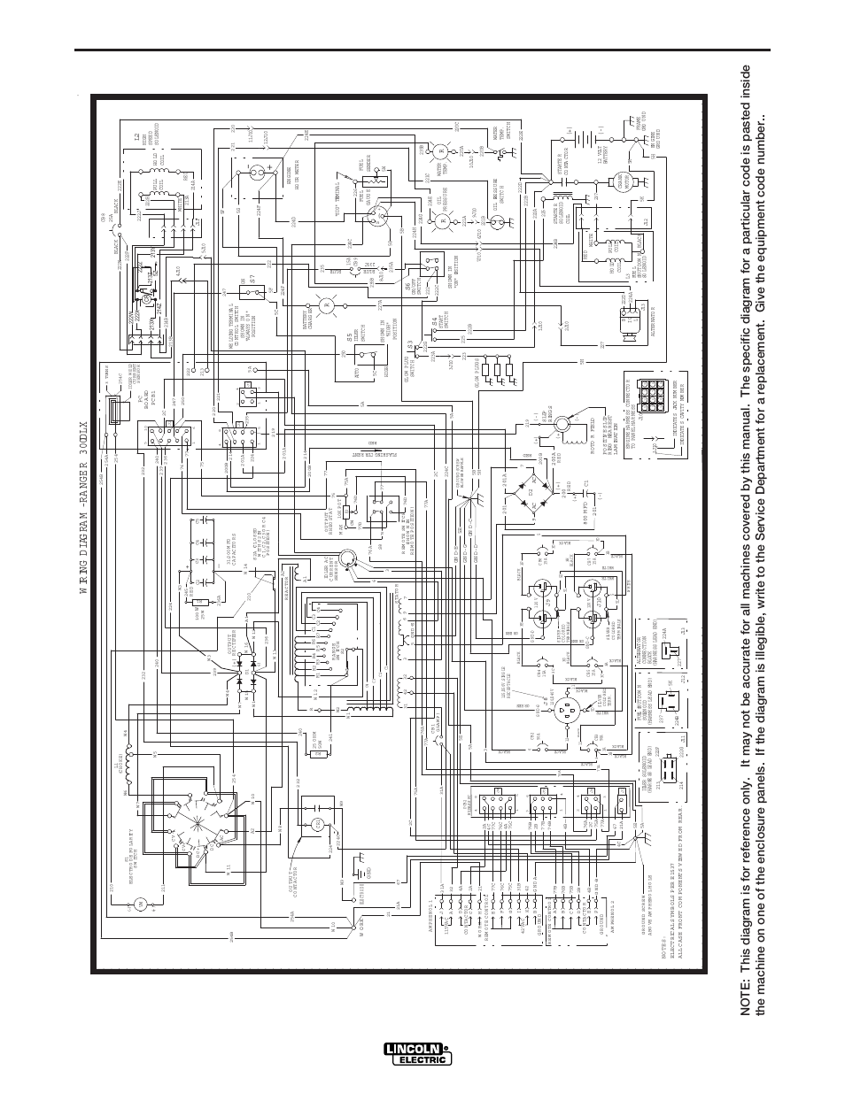 Wiring diagram | Lincoln Electric IM571 RANGER 300 D and 300 DLX User Manual | Page 49 / 56