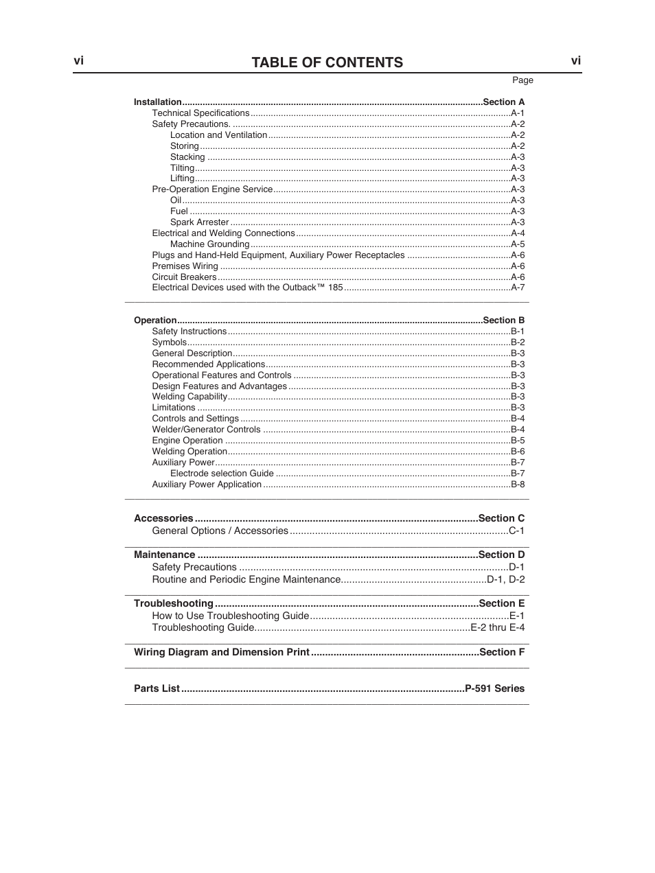 Lincoln Electric IM972 OUTBACK 185 User Manual | Page 7 / 35