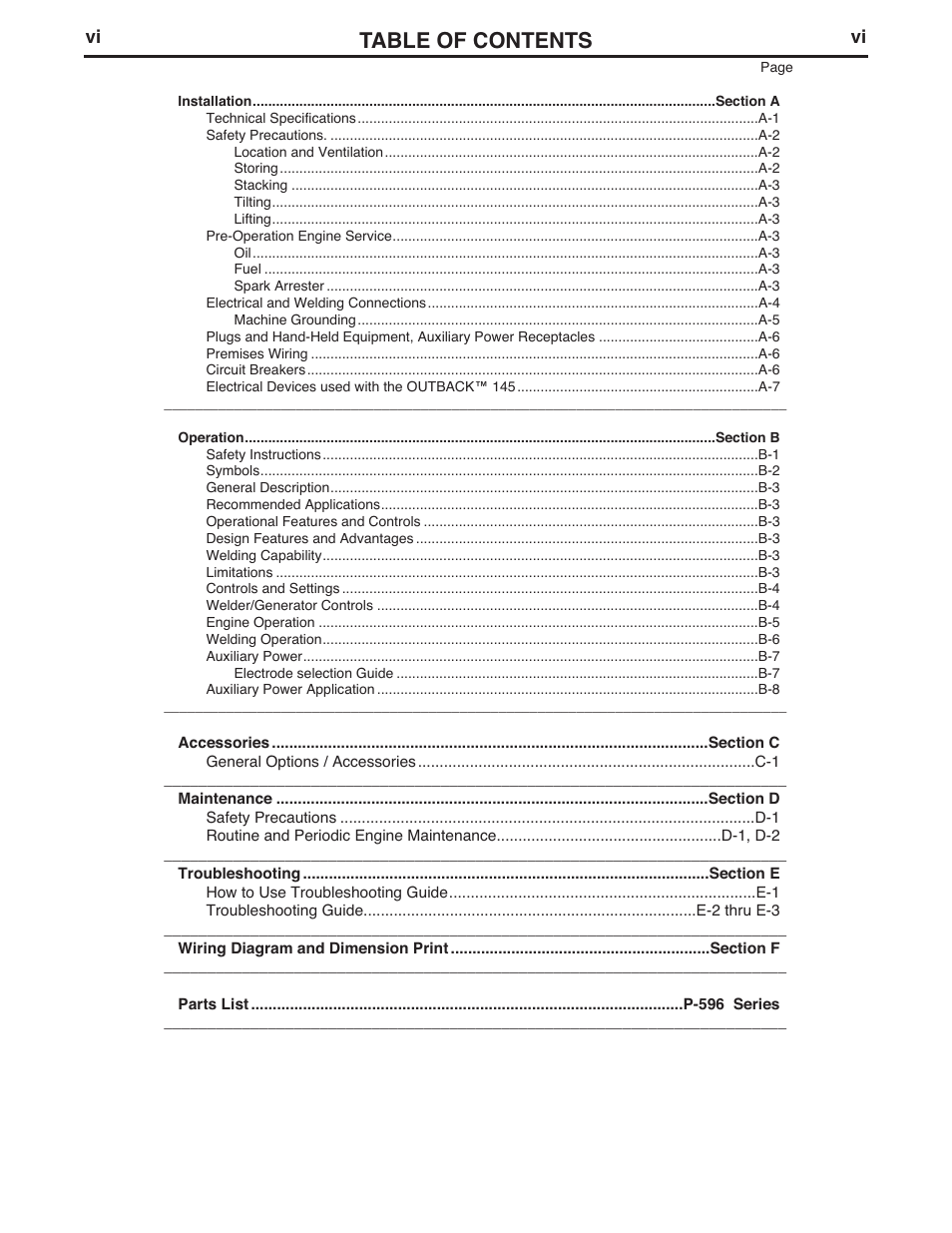 Lincoln Electric IM973 OUTBACK 145 User Manual | Page 7 / 34