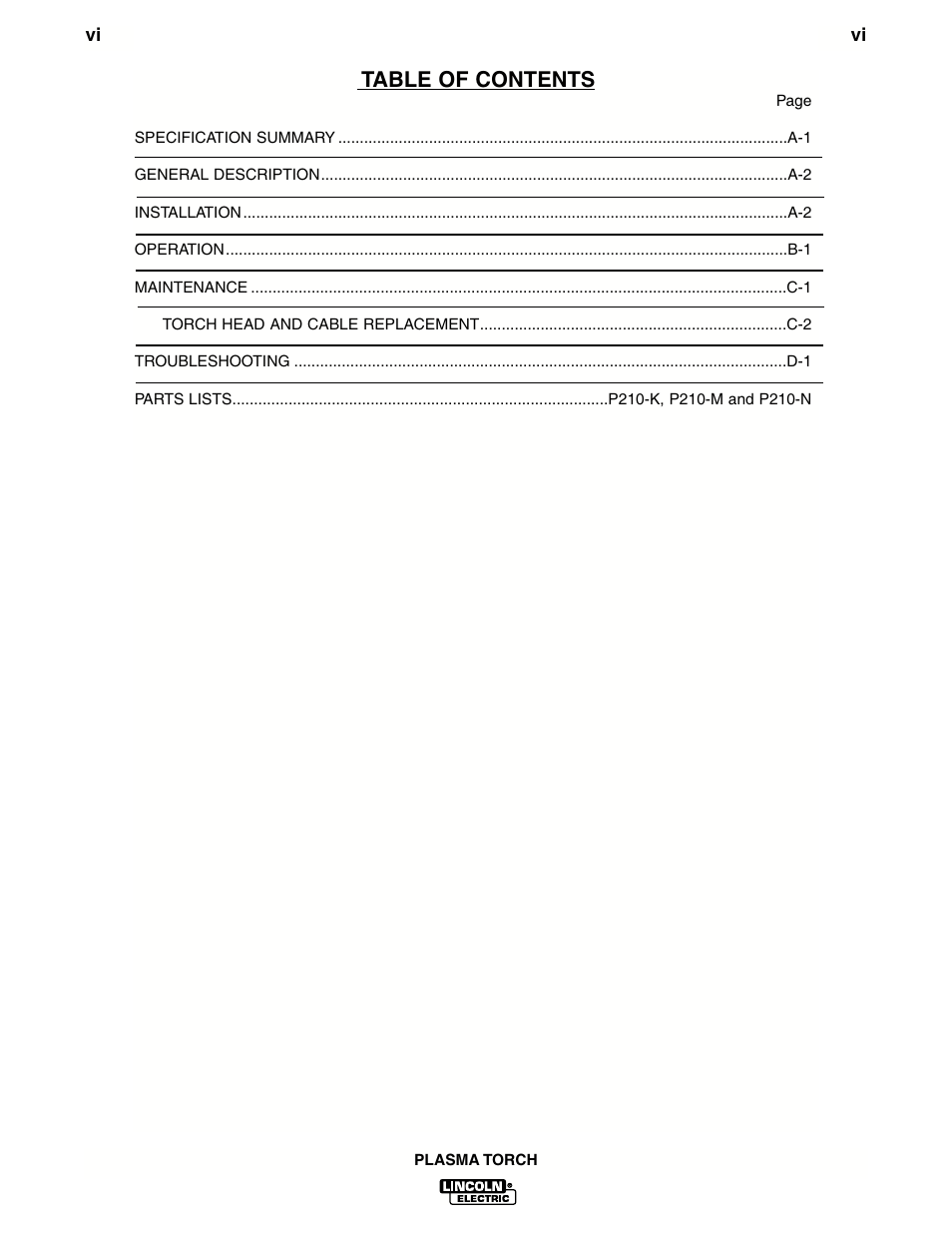 Lincoln Electric IM588 PCT80, PCT80M & PCT80R Plasma Torches User Manual | Page 7 / 21