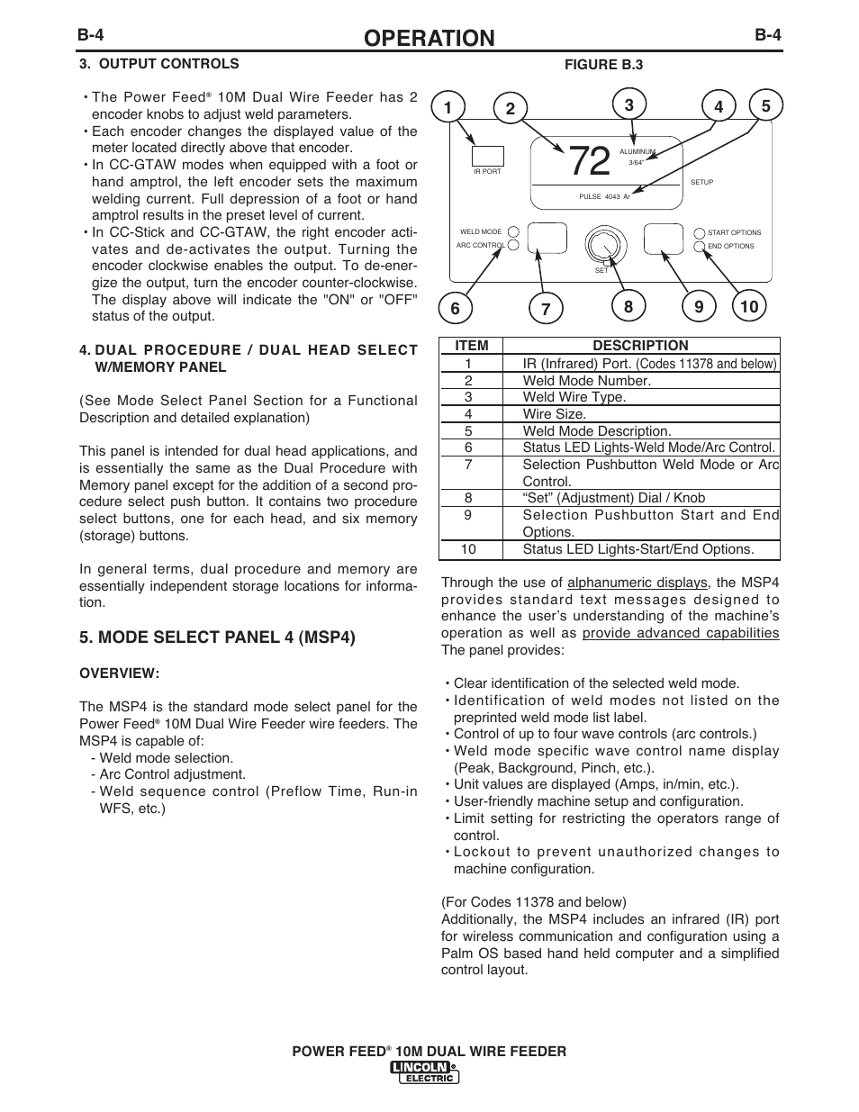 Operation | Lincoln Electric IM916 POWER FEED 10M Dual WIRE FEEDER User Manual | Page 22 / 68