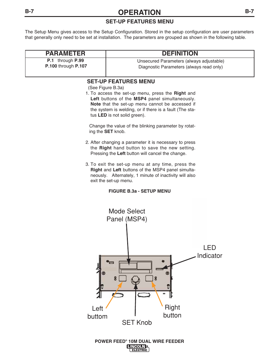 Operation | Lincoln Electric IM916 POWER FEED 10M Dual WIRE FEEDER User Manual | Page 25 / 68