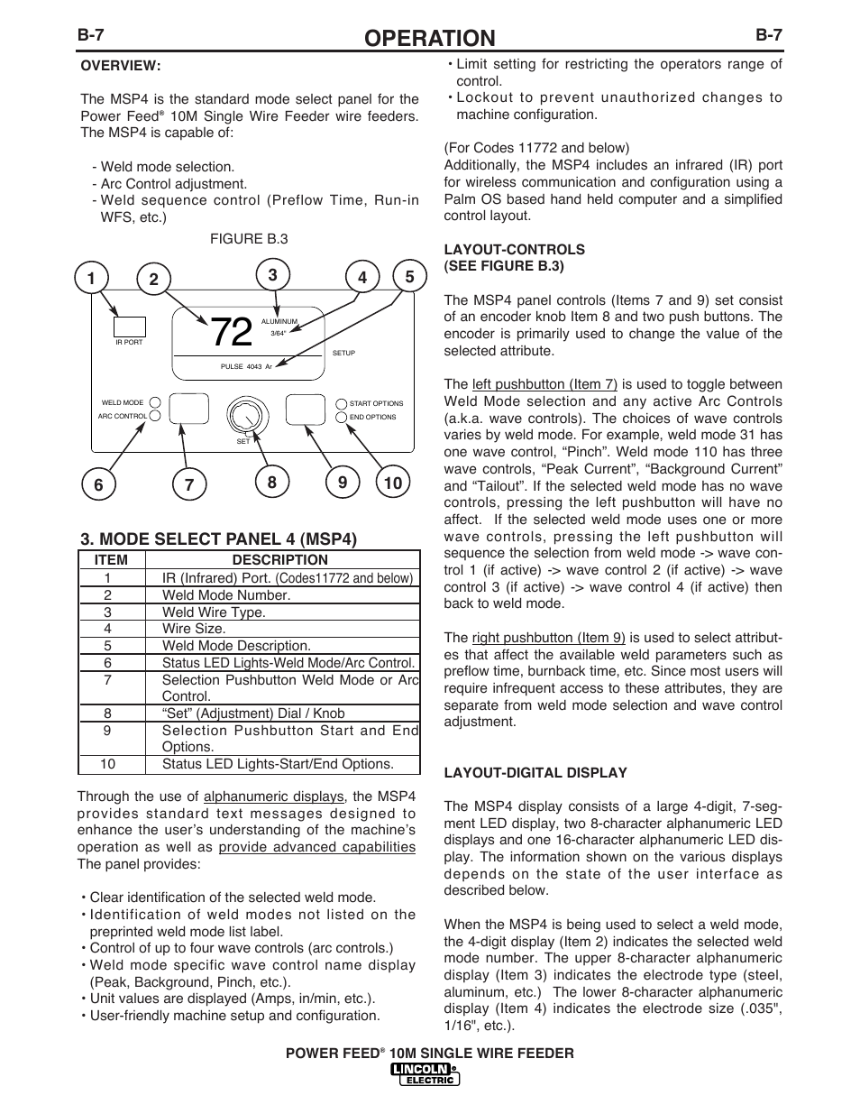 Operation | Lincoln Electric IM827 POWER FEED 10M WIRE FEEDER User Manual | Page 30 / 76