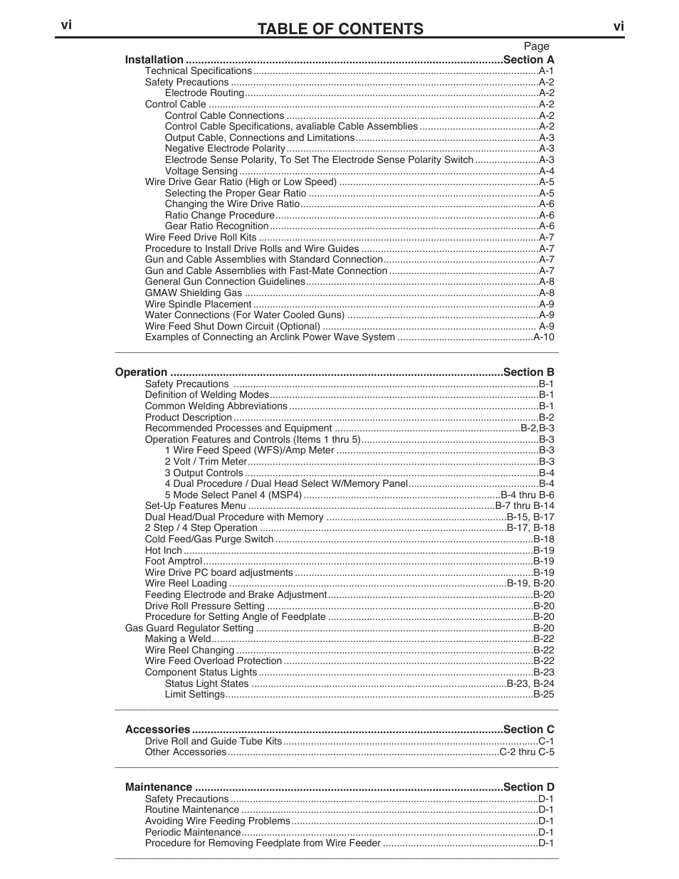 Lincoln Electric IM777 POWER FEED 10M Dual WIRE FEEDER User Manual | Page 7 / 70