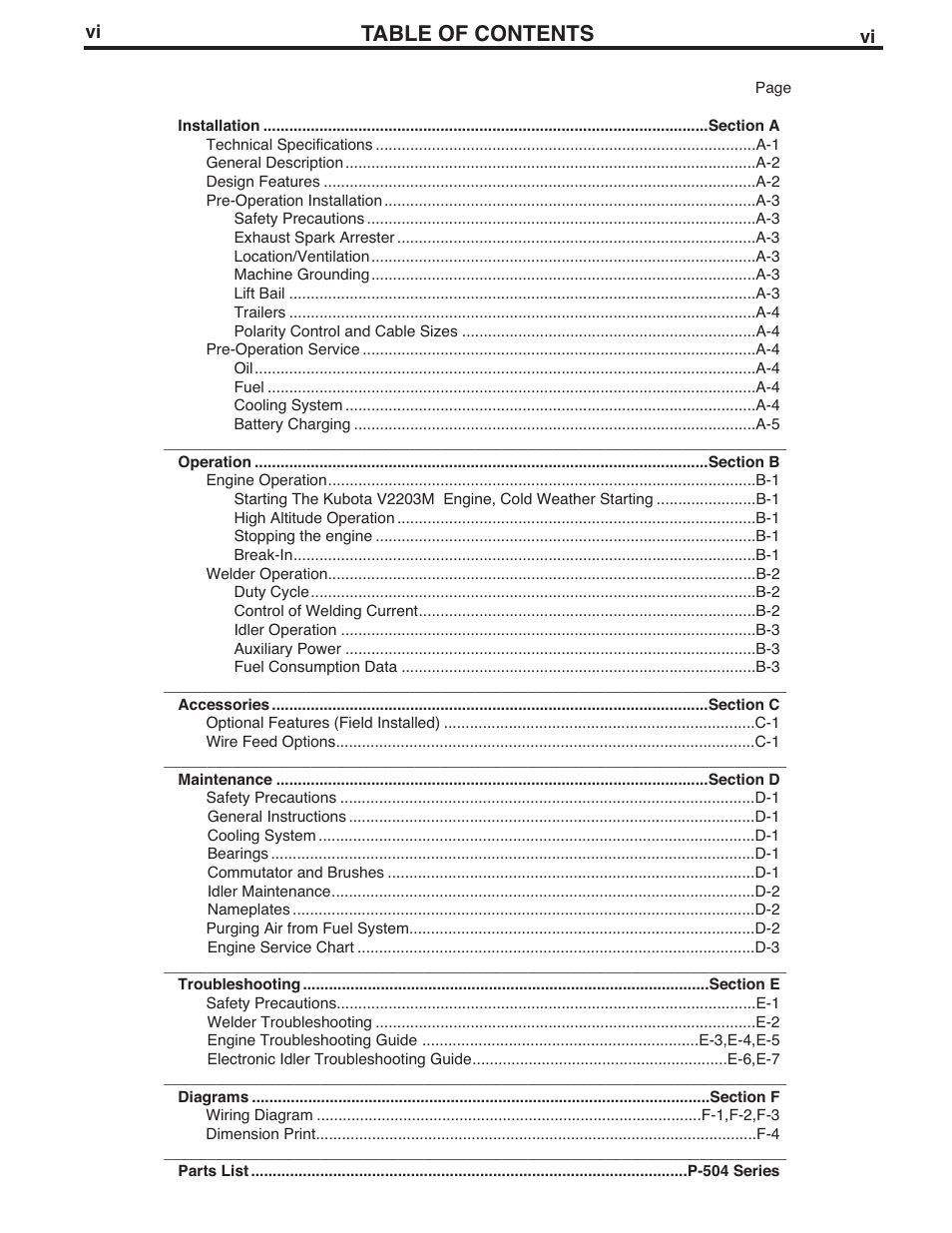 Lincoln Electric IM844 PIPELINER 200D KUBOTA User Manual | Page 7 / 33