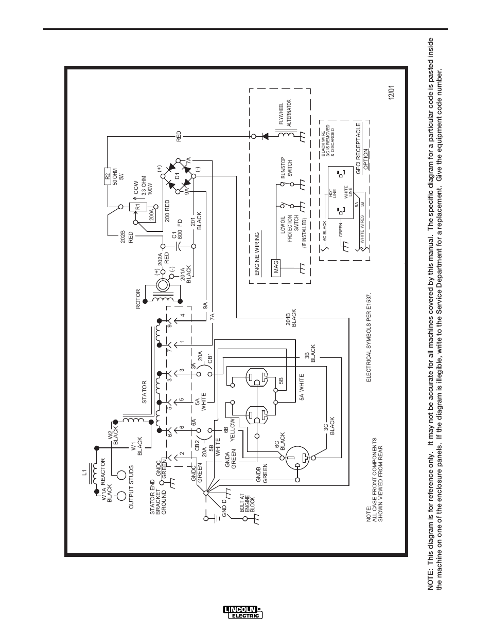 Diagrams, Power-arc 4000 | Lincoln Electric IM751 POWER-ARC 4000 User Manual | Page 43 / 50