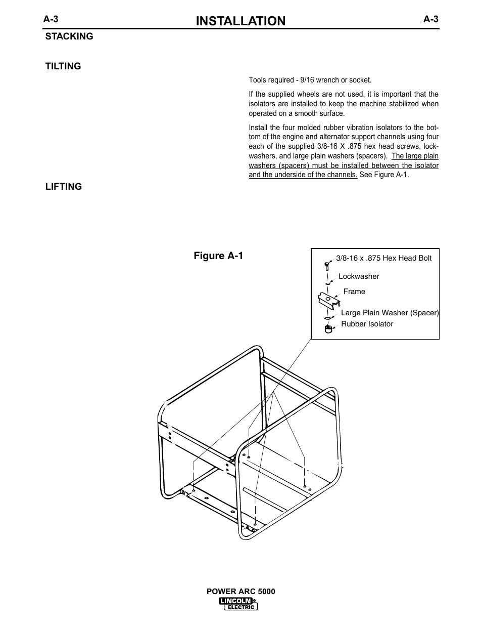 Installation | Lincoln Electric IM560 POWER-ARC 5000 User Manual | Page 10 / 50