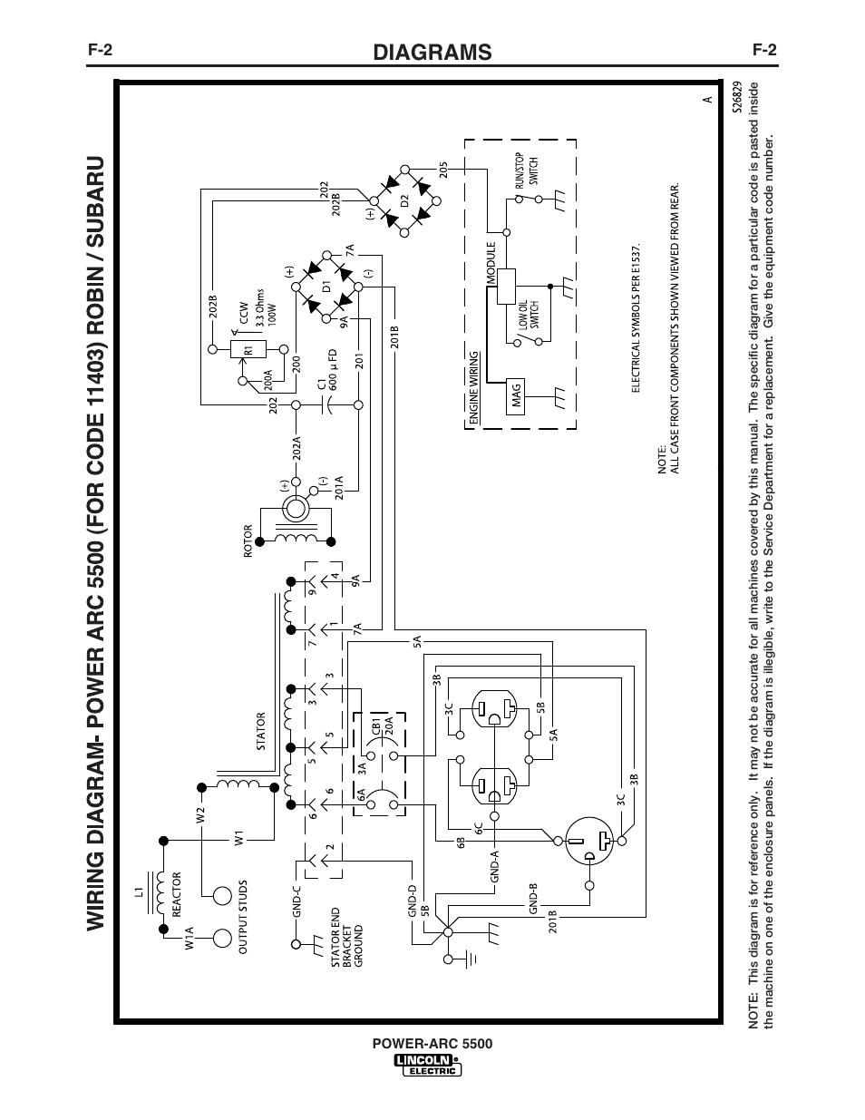 Diagrams | Lincoln Electric IM900 POWER-ARC 5500 User Manual | Page 43 / 47