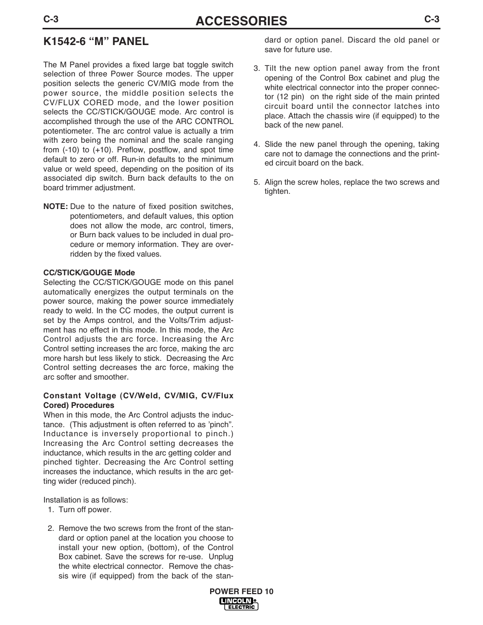 Accessories | Lincoln Electric IM584 Power Feed 10 Wire Drive & Control Box User Manual | Page 37 / 68