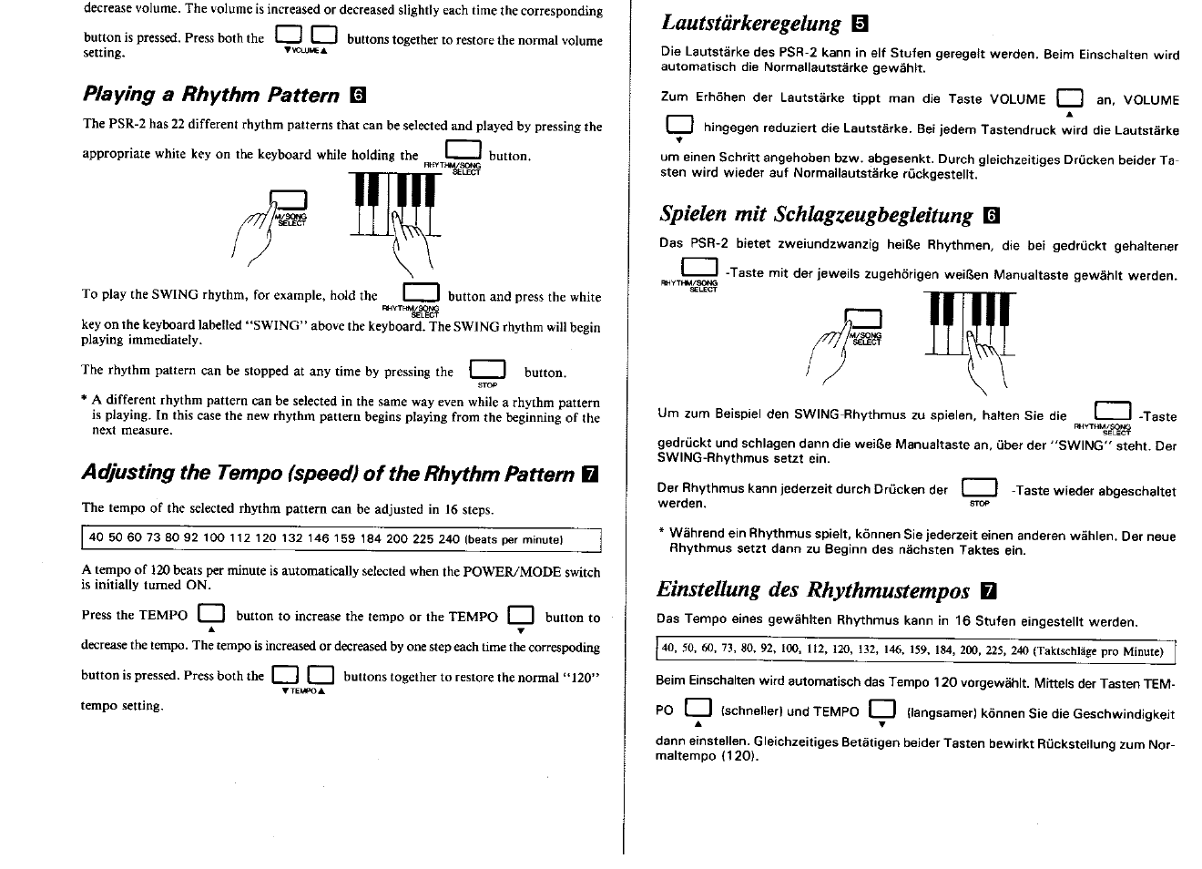 Yamaha PSR-2 User Manual | Page 7 / 16