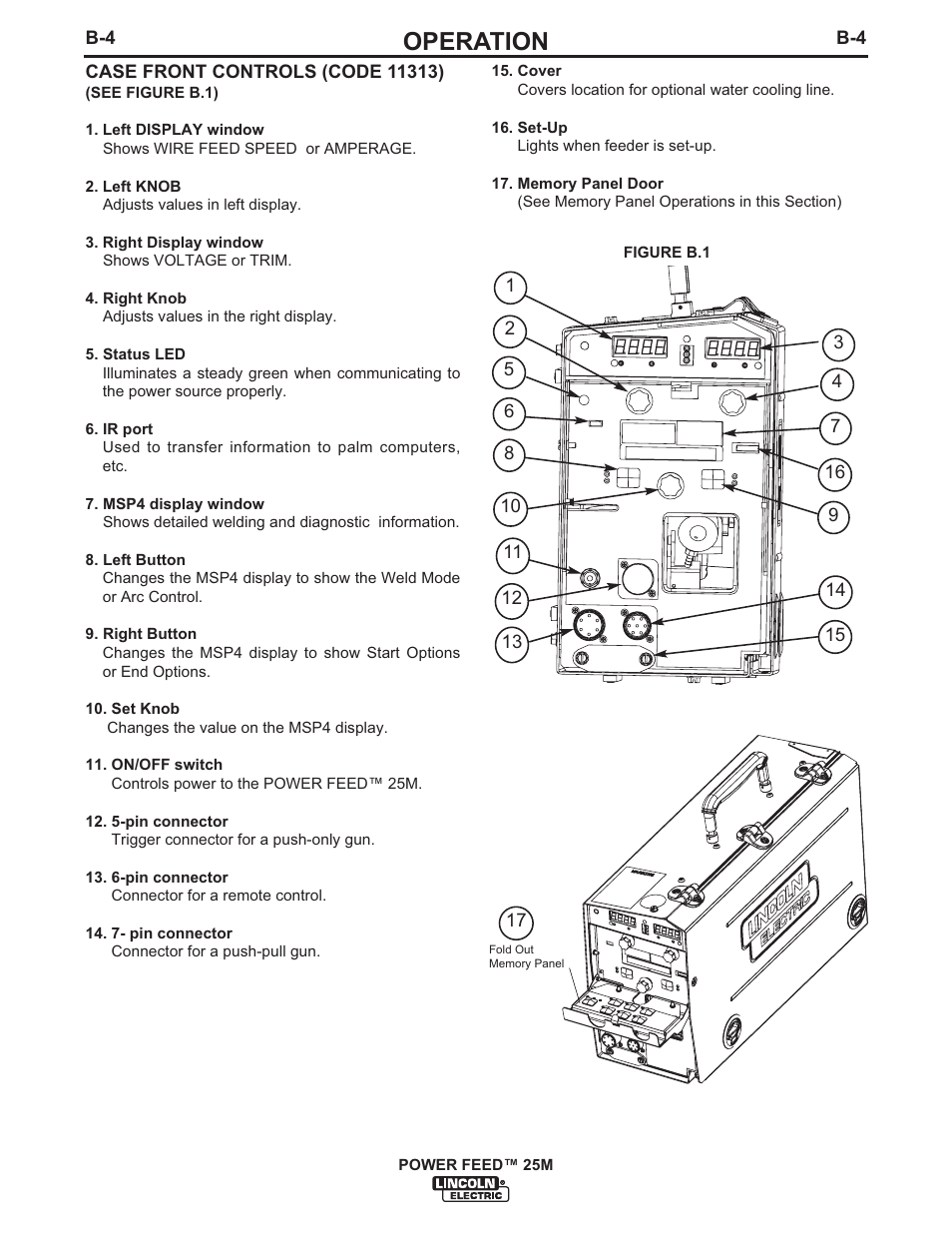 Operation | Lincoln Electric IM892 POWER FEED 25M User Manual | Page 20 / 83