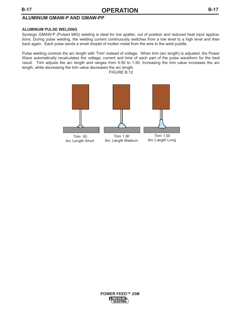 Operation | Lincoln Electric IM892 POWER FEED 25M User Manual | Page 33 / 83