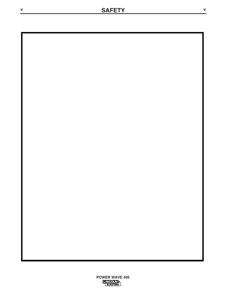 Safety | Lincoln Electric IM746 POWER WAVE 405 User Manual | Page 6 / 41