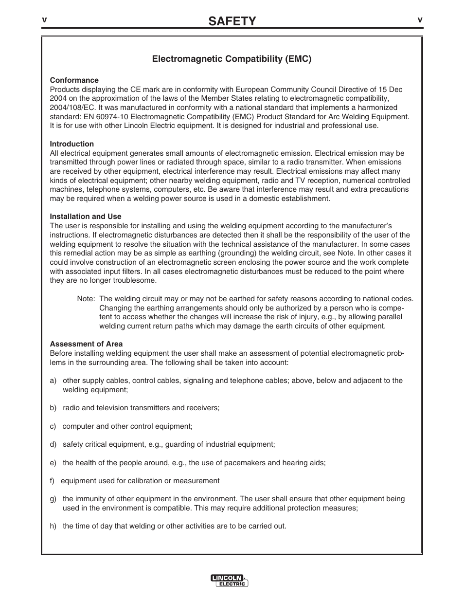 Safety | Lincoln Electric IM846 POWER WAVE 405M User Manual | Page 6 / 42