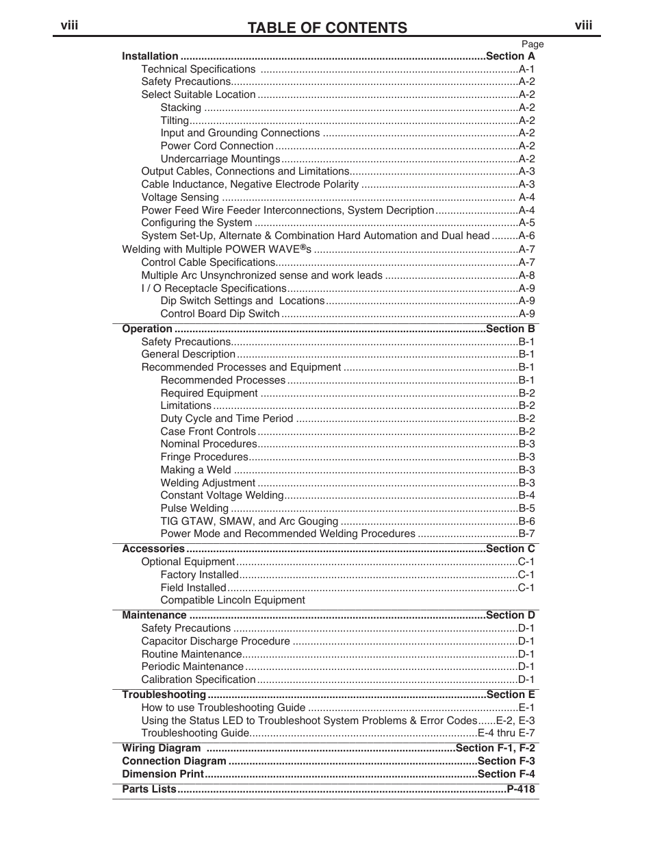 Lincoln Electric IM846 POWER WAVE 405M User Manual | Page 9 / 42