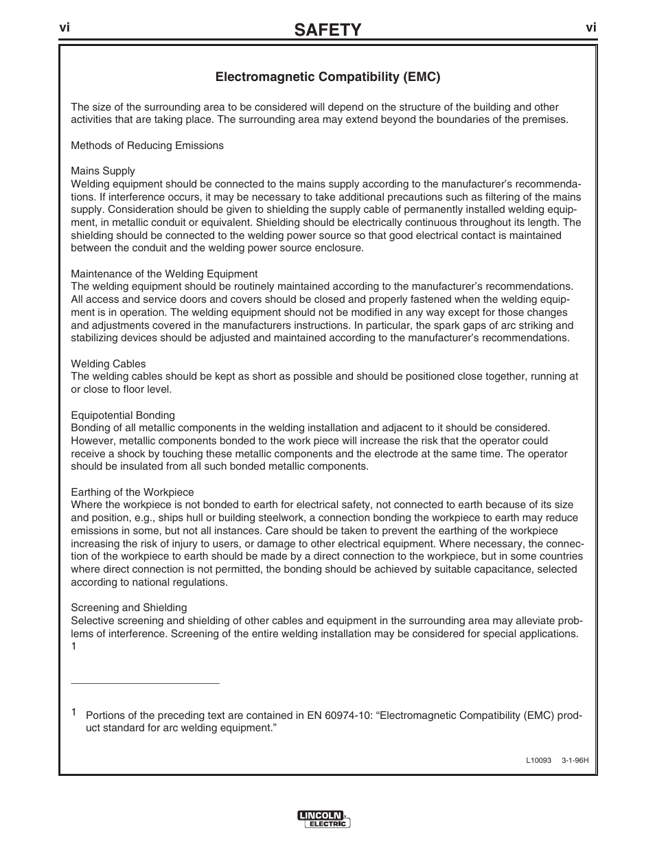 Safety | Lincoln Electric IM917 POWER WAVE 405M User Manual | Page 7 / 44