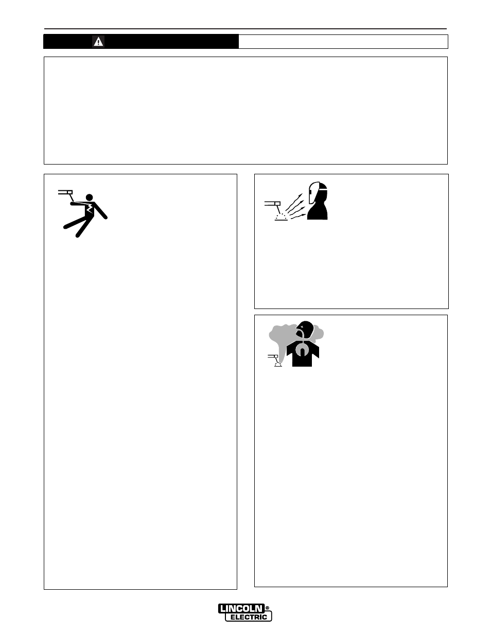 Safety, Warning, Electric shock can kill | Arc rays can burn, Fumes and gases can be dangerous | Lincoln Electric IM579 POWER WAVE 450 User Manual | Page 2 / 53