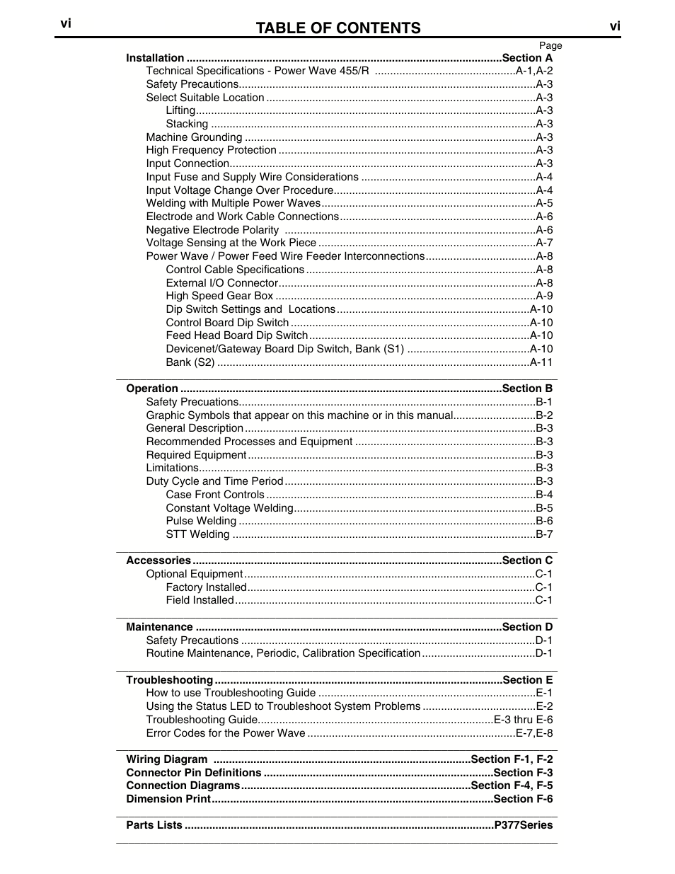 Lincoln Electric IM690 POWER WAVE 455R User Manual | Page 7 / 45