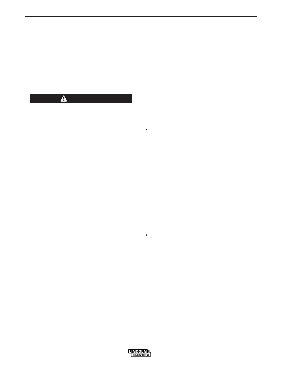Operation, Warning | Lincoln Electric IM714 POWER WAVE 455 User Manual | Page 24 / 43
