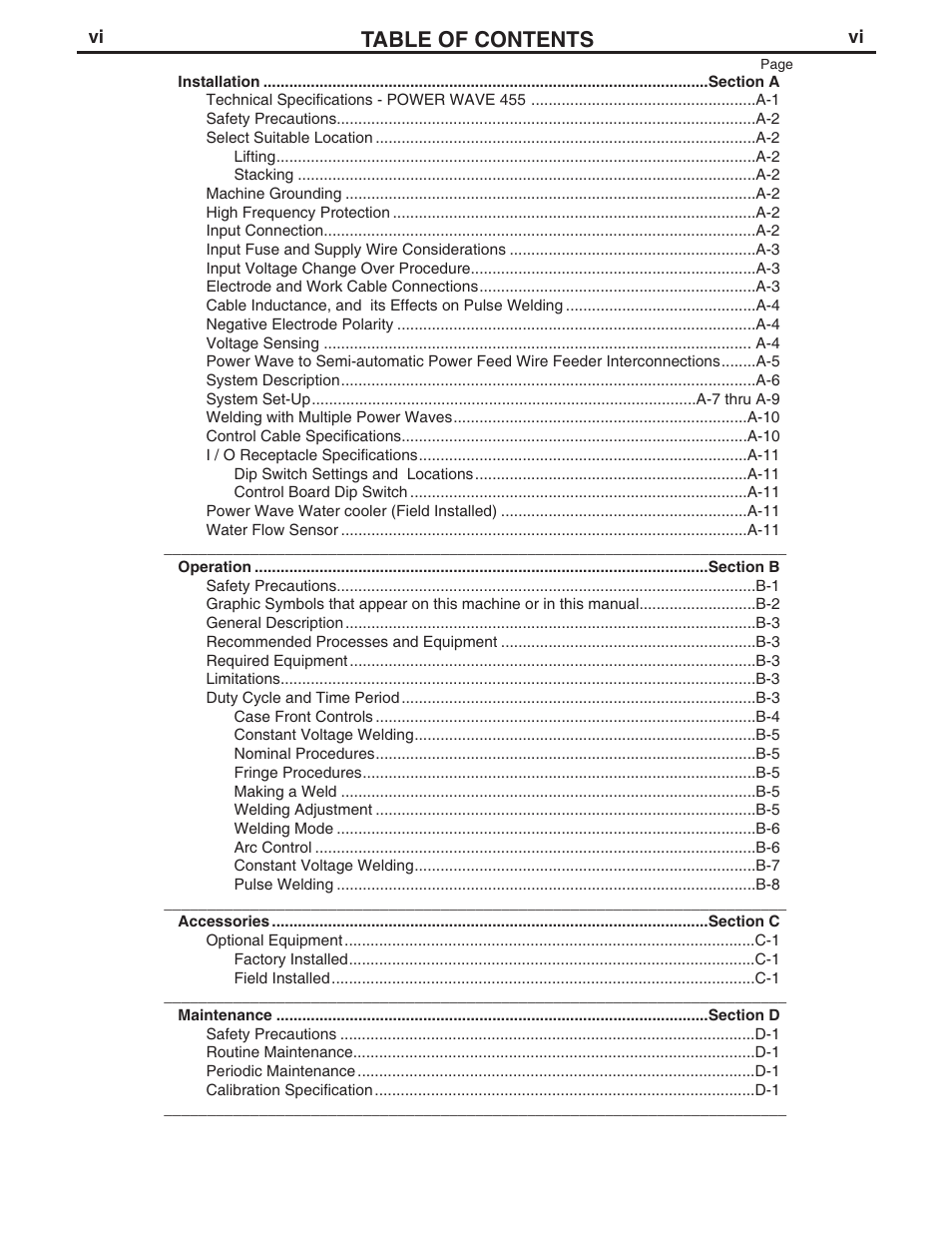 Lincoln Electric IM714 POWER WAVE 455 User Manual | Page 7 / 43
