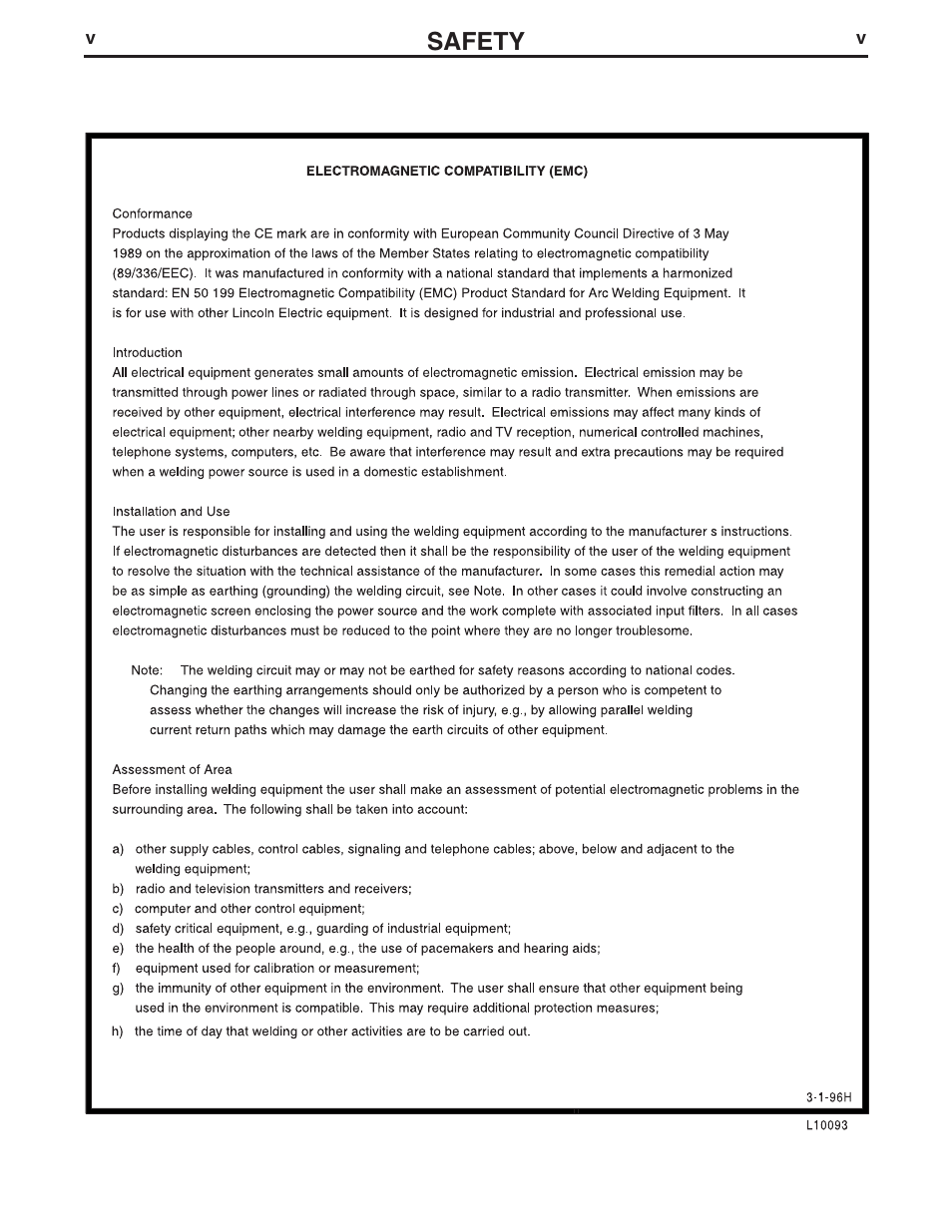 Safety | Lincoln Electric IM807 POWER WAVE 455M User Manual | Page 6 / 42