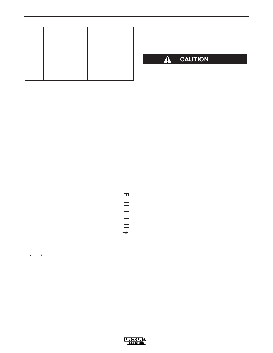 Installation, Caution | Lincoln Electric IM808 POWER WAVE 455M_STT User Manual | Page 15 / 46
