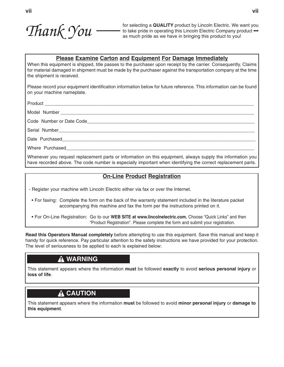 Lincoln Electric IM808 POWER WAVE 455M_STT User Manual | Page 8 / 46