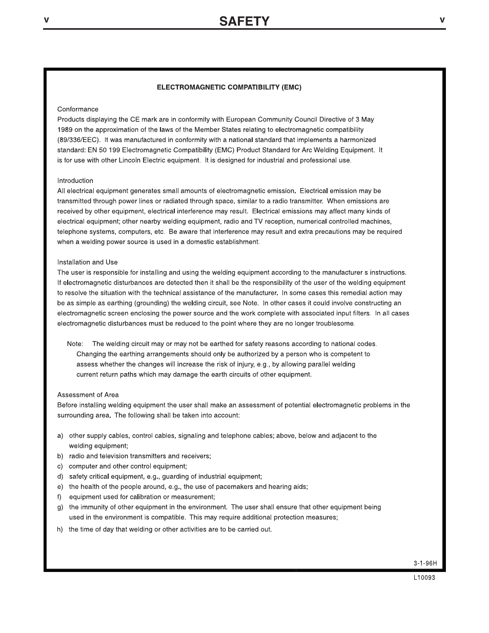 Safety | Lincoln Electric IM905 POWER WAVE 455M User Manual | Page 6 / 43