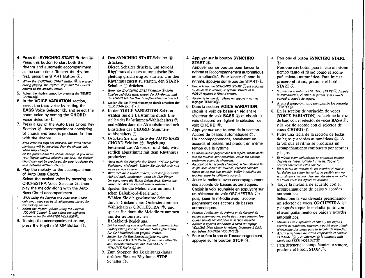 Yamaha PSR-21 User Manual | Page 14 / 20