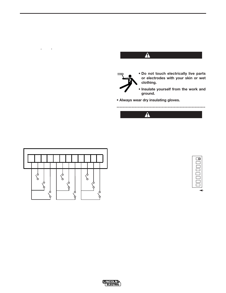Installation, External i/o connector, High speed gear box | Warning | Lincoln Electric IM718 POWER WAVE AC_DC User Manual | Page 16 / 48