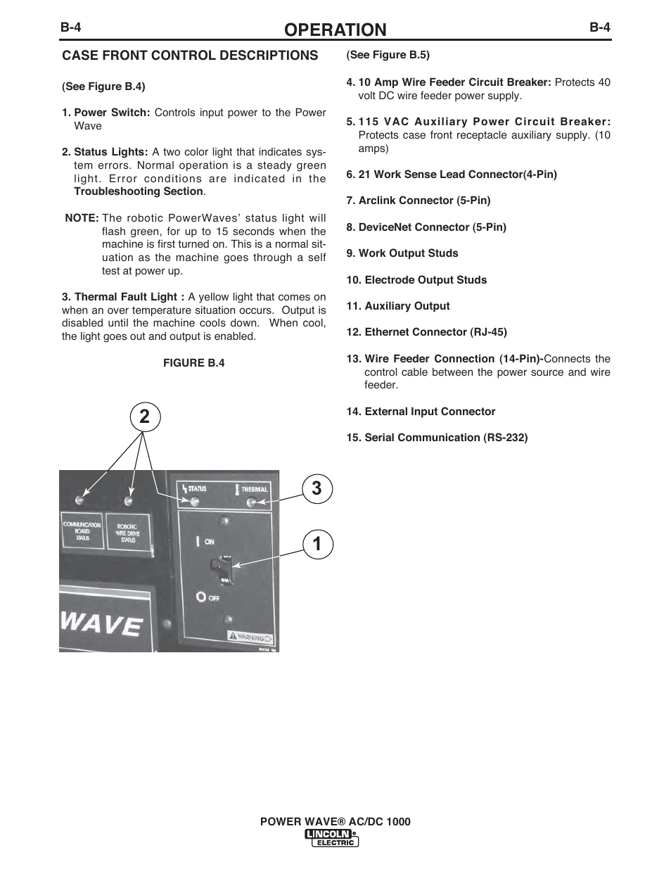 Operation | Lincoln Electric IM848 POWER WAVE AC_DC 1000 User Manual | Page 42 / 74