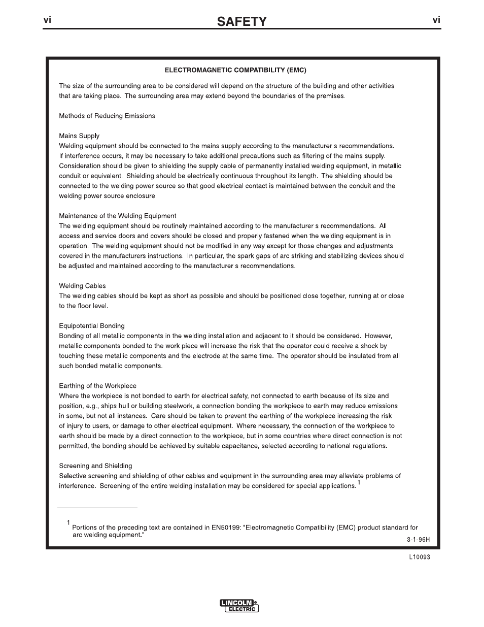 Safety | Lincoln Electric IM848 POWER WAVE AC_DC 1000 User Manual | Page 7 / 74