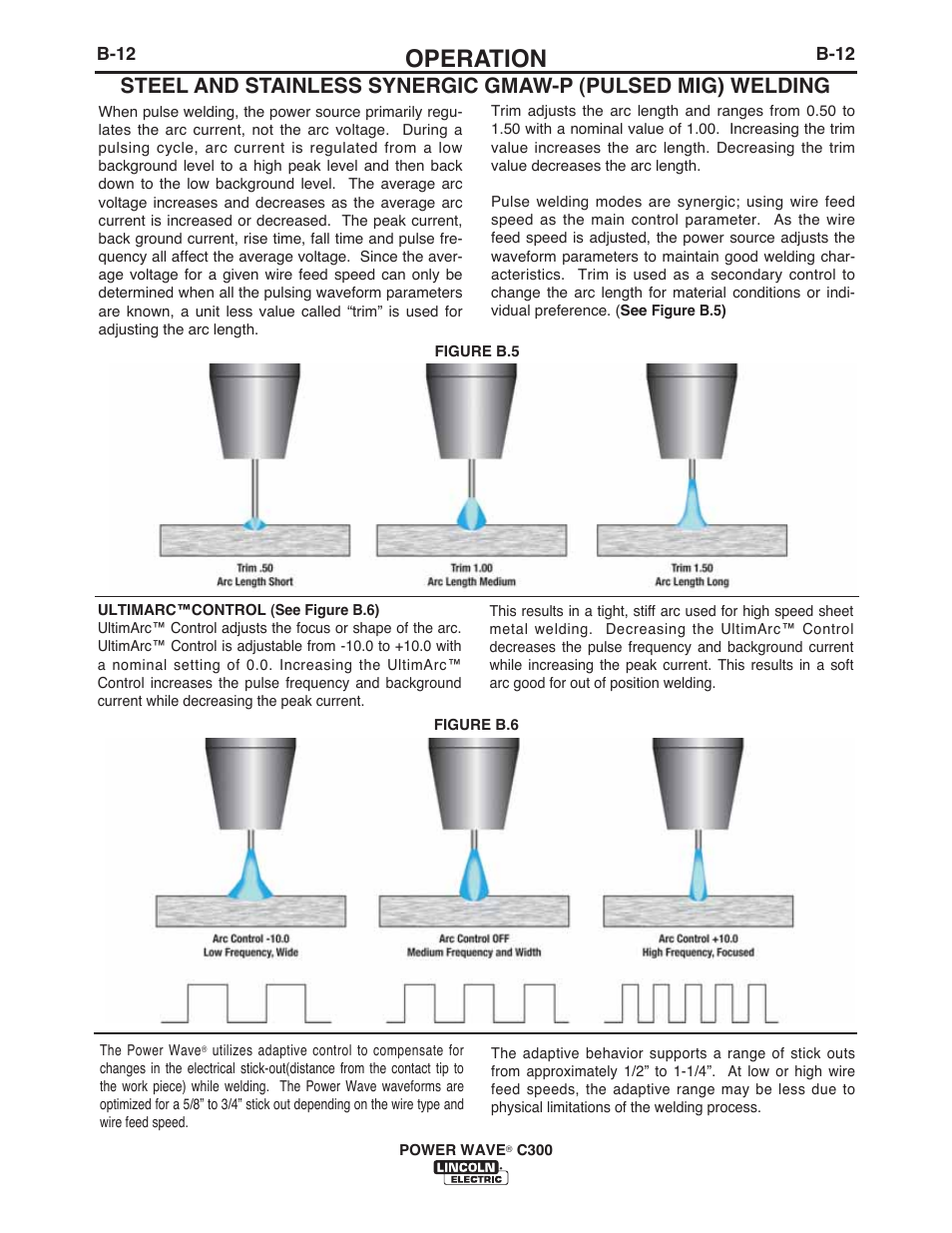 Operation | Lincoln Electric IM956 POWER WAVE C300 User Manual | Page 33 / 72