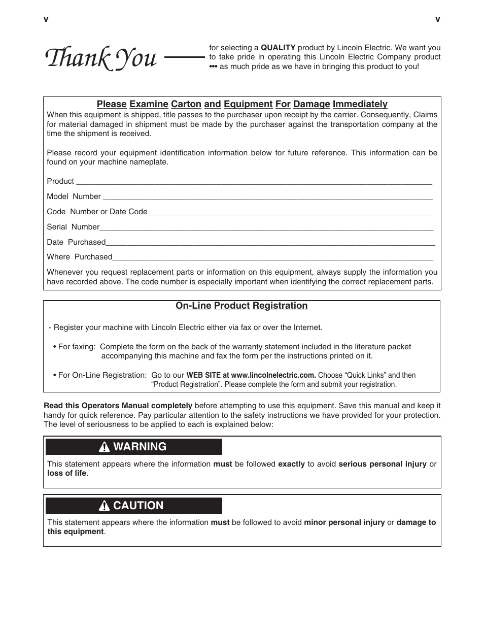 Lincoln Electric IM755 POWER WAVE F355i User Manual | Page 6 / 36