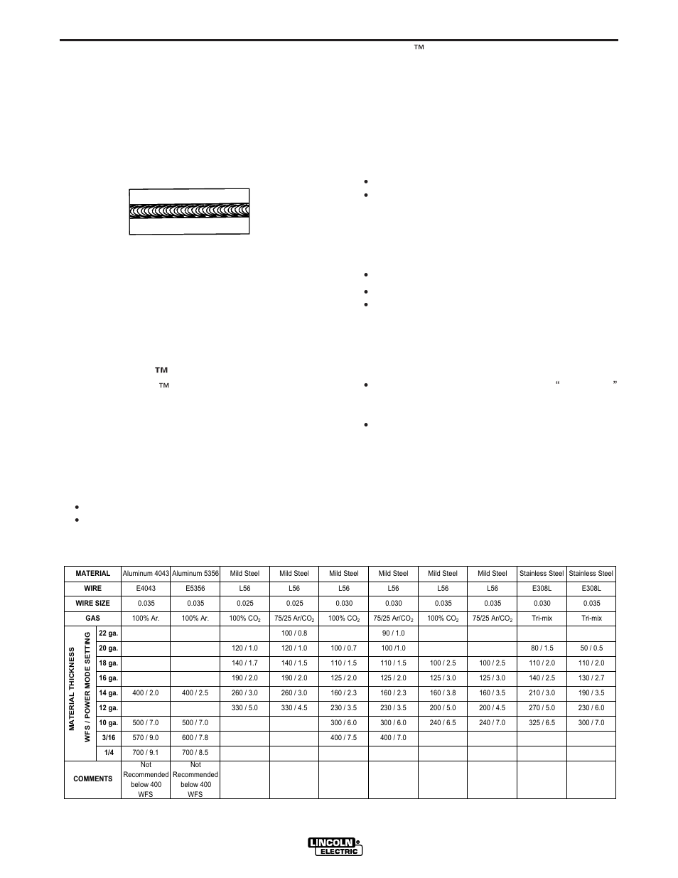 Operation, Power mode | Lincoln Electric IM799 POWER WAVE F355i(CE) User Manual | Page 20 / 37