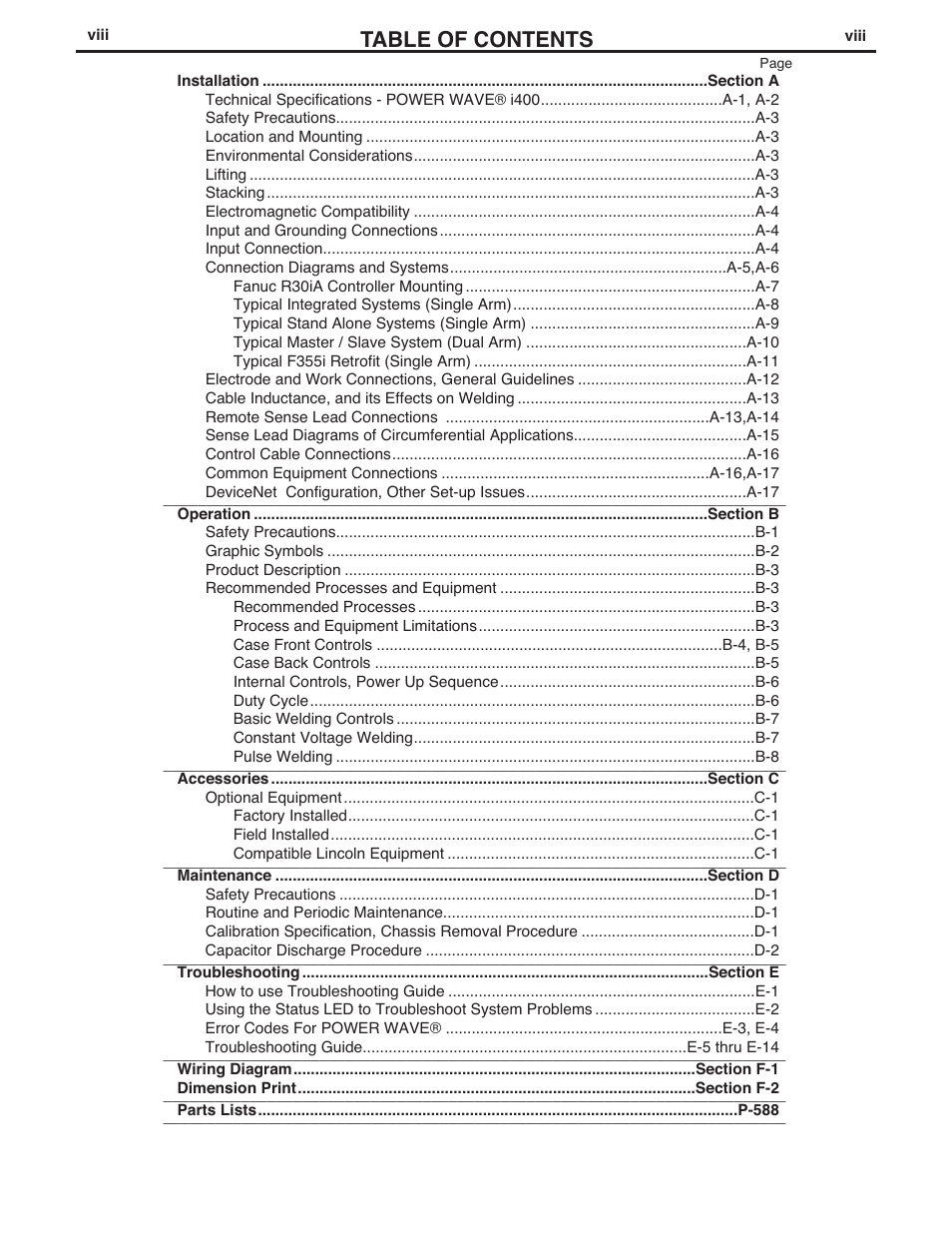 Lincoln Electric IM986 POWER WAVE i400 User Manual | Page 9 / 56