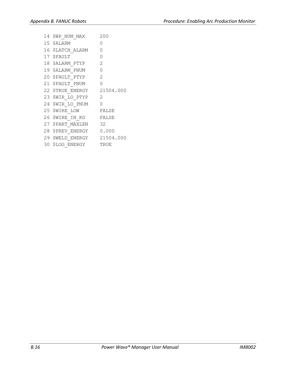 Lincoln Electric IM8002 POWER WAVE MANAGER User Manual | Page 122 / 128