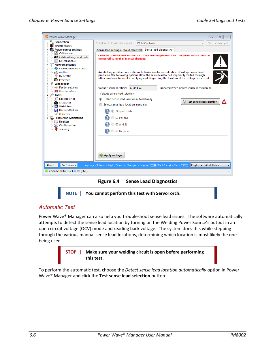 Lincoln Electric IM8002 POWER WAVE MANAGER User Manual | Page 40 / 128