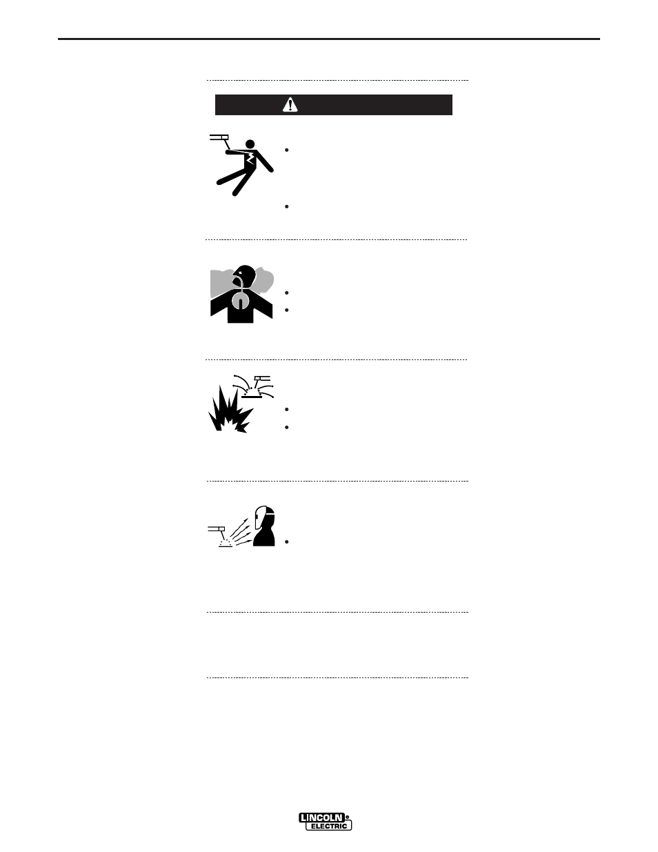 Operation, Warning | Lincoln Electric IM562 PRO 100 User Manual | Page 14 / 47