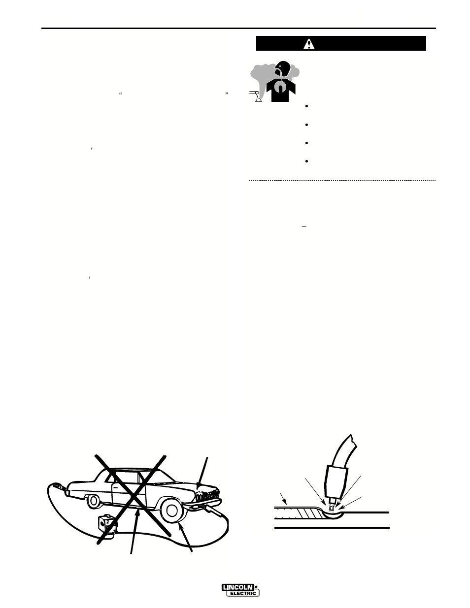 Learning to weld, Warning | Lincoln Electric IM563 PRO 155 User Manual | Page 20 / 46