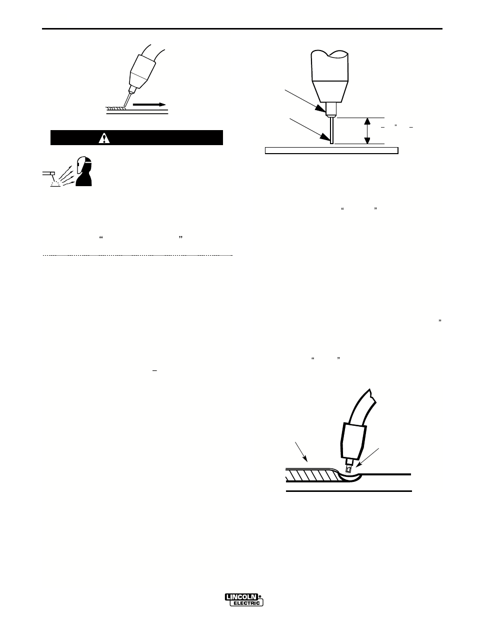 Learning to weld, Warning | Lincoln Electric IM563 PRO 155 User Manual | Page 23 / 46