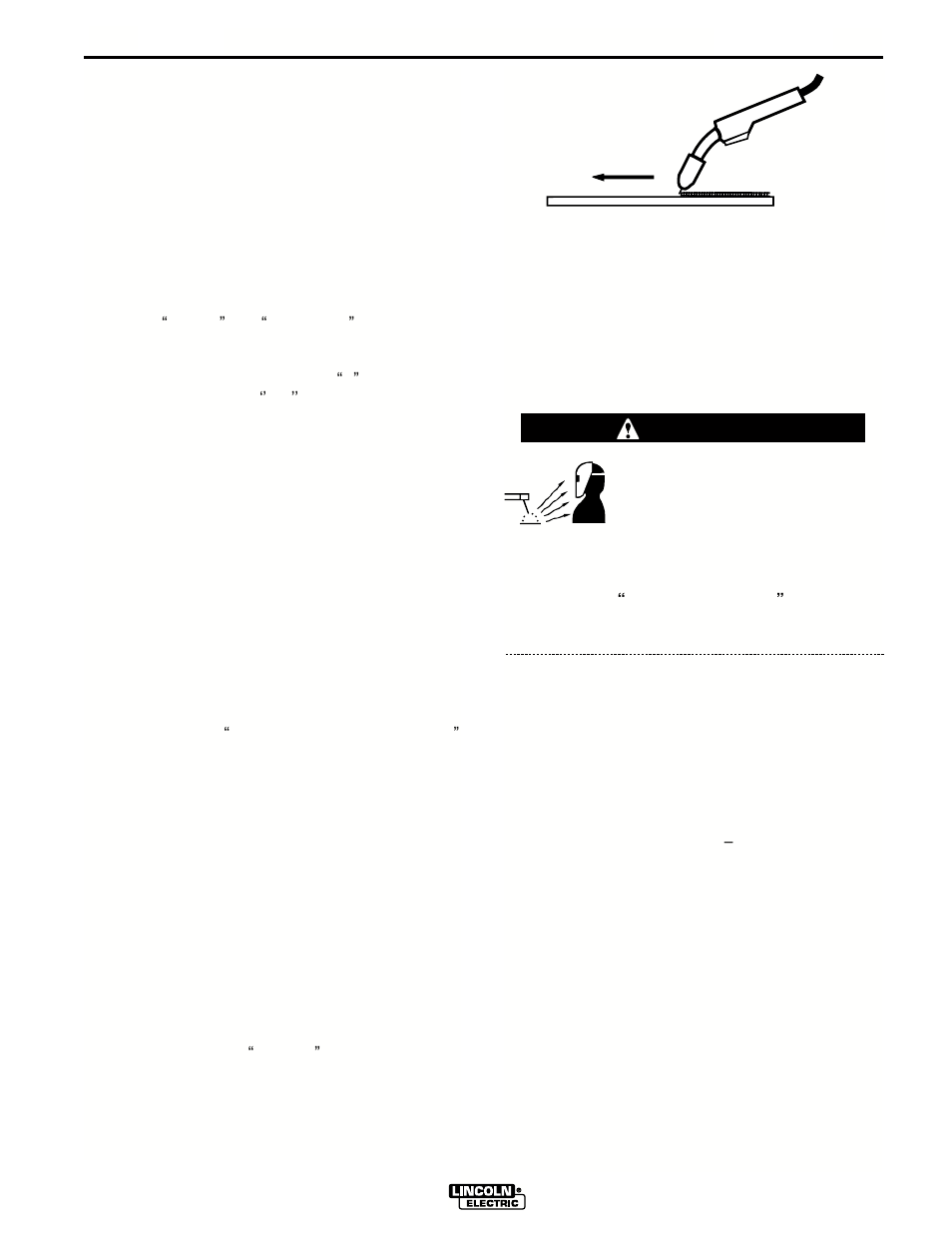 Learning to weld, Warning | Lincoln Electric IM563 PRO 155 User Manual | Page 25 / 46